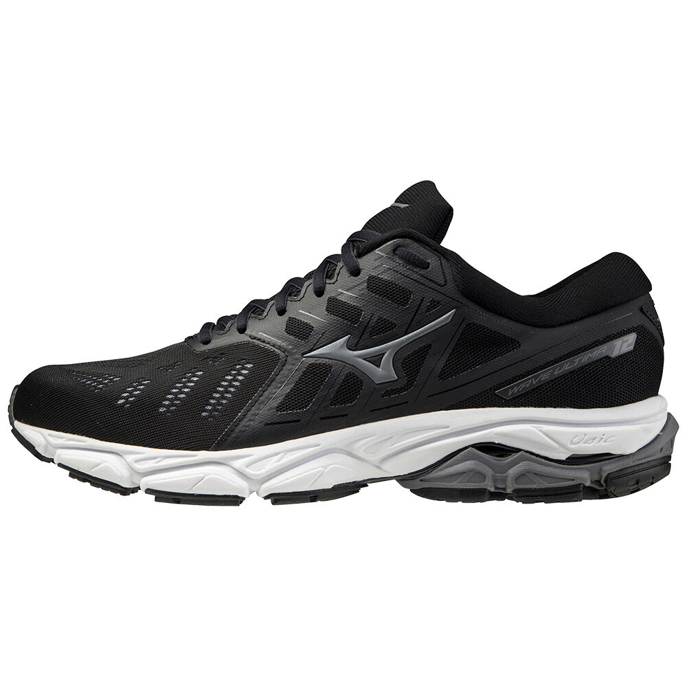 Zapatillas Running Mizuno Wave Ultima 12 Hombre Negras Outlet WMXO-85927